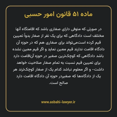 ماده ۵۱ قانون امور حسبی