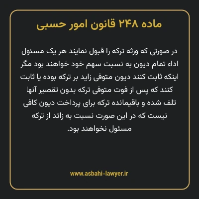 ماده ۲۴۸ قانون امور حسبی