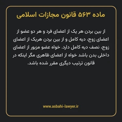 ماده ۵۶۳ قانون مجازات اسلامی مصوب ۱۳۹۲