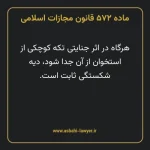 ماده ۵۷۲ قانون مجازات اسلامی مصوب ۱۳۹۲
