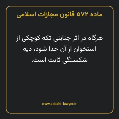 ماده ۵۷۲ قانون مجازات اسلامی مصوب ۱۳۹۲