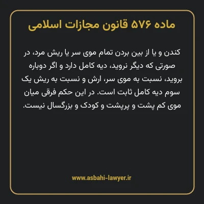ماده ۵۷۶ قانون مجازات اسلامی مصوب ۱۳۹۲