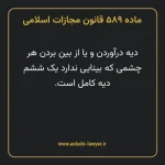ماده ۵۸۹ قانون مجازات اسلامی مصوب ۱۳۹۲