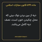 ماده ۵۹۹ قانون مجازات اسلامی مصوب ۱۳۹۲
