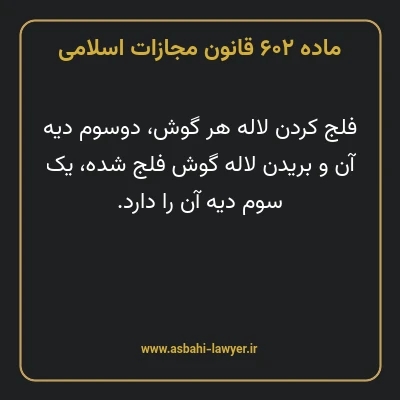 ماده ۶۰۲ قانون مجازات اسلامی مصوب ۱۳۹۲