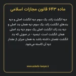 ماده ۶۴۳ قانون مجازات اسلامی مصوب ۱۳۹۲