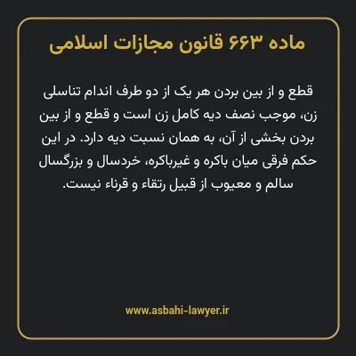 ماده ۶۶۳ قانون مجازات اسلامی مصوب ۱۳۹۲