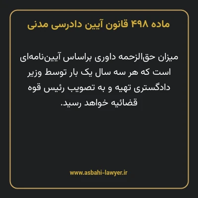 ماده ۴۹۸ قانون آیین دادرسی دادگاه های عمومی و انقلاب در امور مدنی