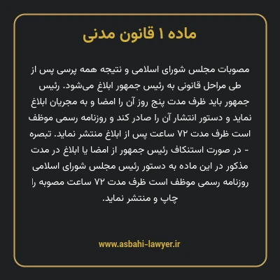 ماده ۱ قانون مدنی