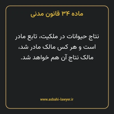 ماده ۳۴ قانون مدنی