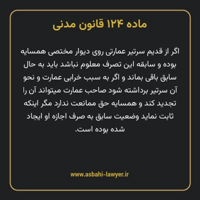 ماده ۱۲۴ قانون مدنی