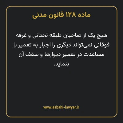ماده ۱۲۸ قانون مدنی