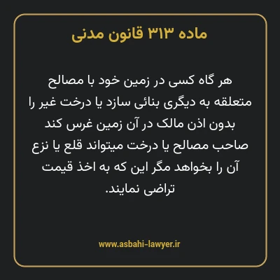 ماده ۳۱۳ قانون مدنی