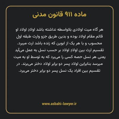 ماده ۹۱۱ قانون مدنی