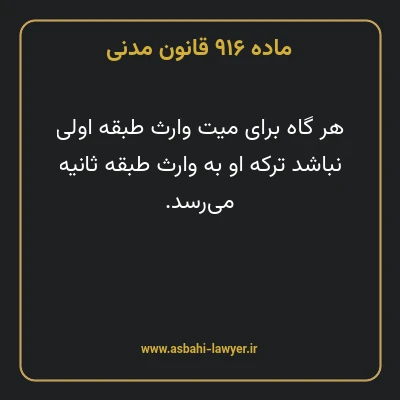 ماده ۹۱۶ قانون مدنی