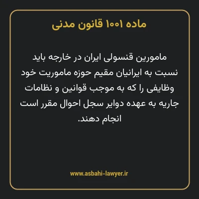 ماده ۱۰۰۱ قانون مدنی