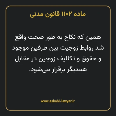 ماده ۱۱۰۲ قانون مدنی