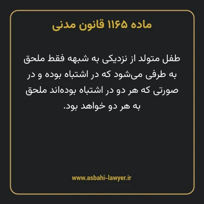ماده ۱۱۶۵ قانون مدنی