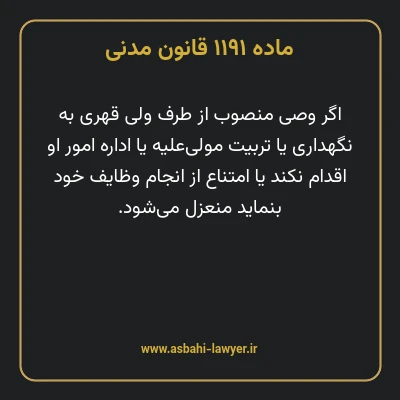 ماده ۱۱۹۱ قانون مدنی