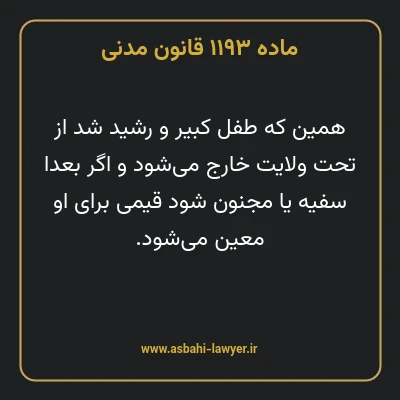ماده ۱۱۹۳ قانون مدنی