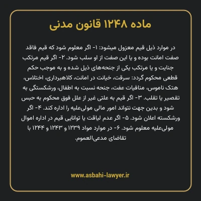 ماده ۱۲۴۸ قانون مدنی