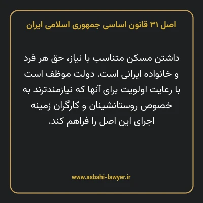 اصل ۳۱ قانون اساسی جمهوری اسلامی ایران