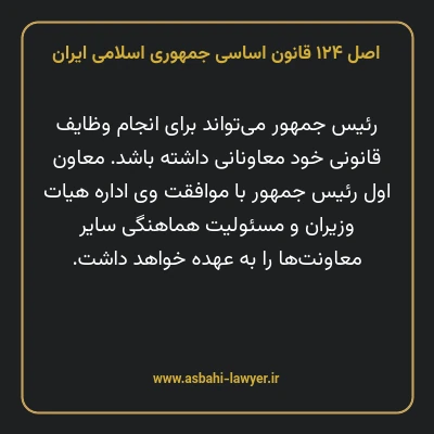 اصل ۱۲۴ قانون اساسی جمهوری اسلامی ایران