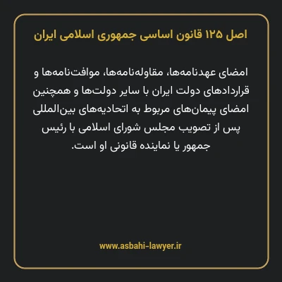 اصل ۱۲۵ قانون اساسی جمهوری اسلامی ایران
