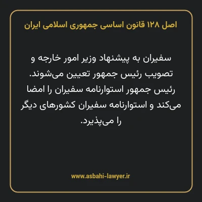 اصل ۱۲۸ قانون اساسی جمهوری اسلامی ایران