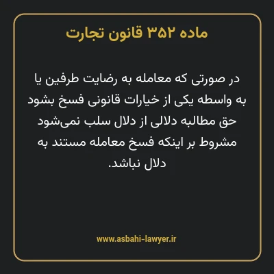 ماده ۳۵۲ قانون تجارت