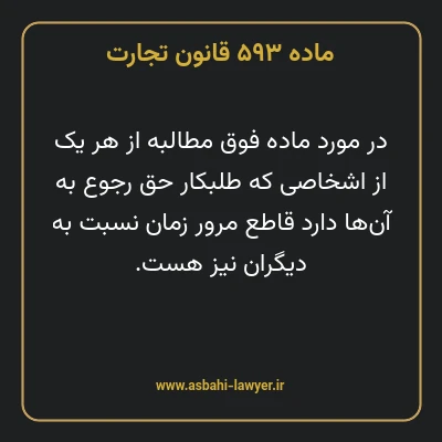 ماده ۵۹۳ قانون تجارت