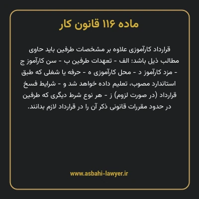 ماده ۱۱۶ قانون کار