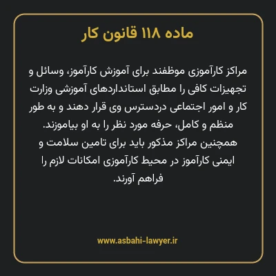 ماده ۱۱۸ قانون کار