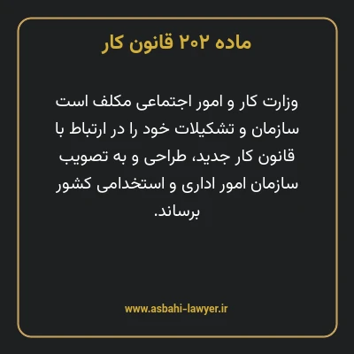 ماده ۲۰۲ قانون کار