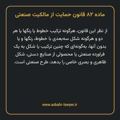 ماده ۸۲ قانون حمایت از مالکیت صنعتی
