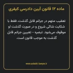 ماده ۱۲ قانون آیین دادرسی کیفری مصوب ١٣٩٢