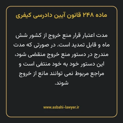 ماده ۲۴۸ قانون آیین دادرسی کیفری