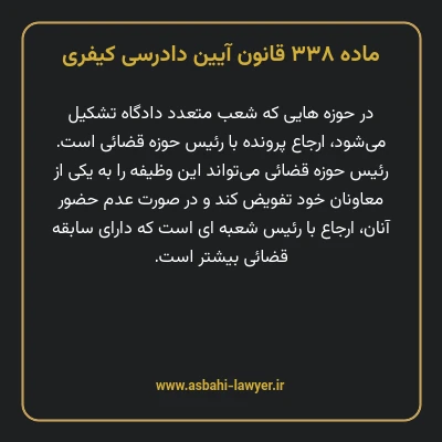 ماده ۳۳۸ قانون آیین دادرسی کیفری