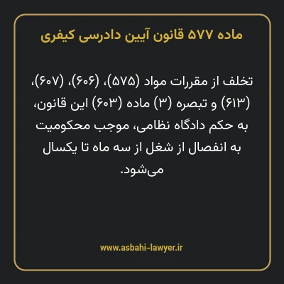 ماده ۵۷۷ قانون آیین دادرسی کیفری