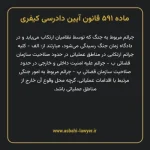 ماده ۵۹۱ قانون آیین دادرسی کیفری مصوب ١٣٩٢