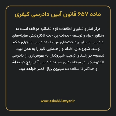 ماده ۶۵۷ قانون آیین دادرسی کیفری