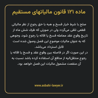 ماده ۱۲۱ قانون مالیات های مستقیم